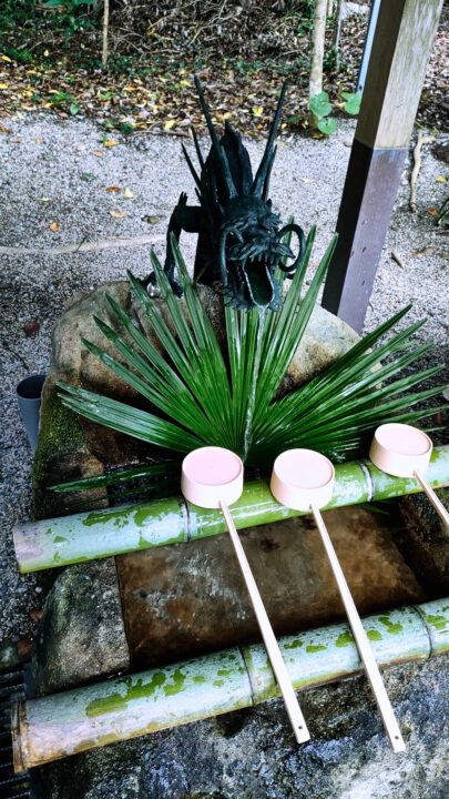 花の窟神社の手水鉢