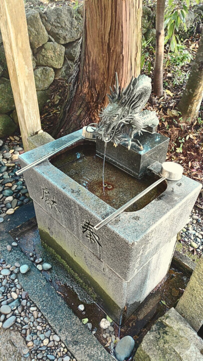 産田神社の手水鉢