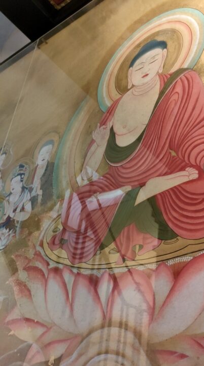 聖衆来迎図の阿弥陀如来